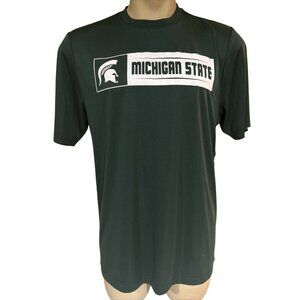 Michigan State Spartans Green Shirt Colosseum Large New